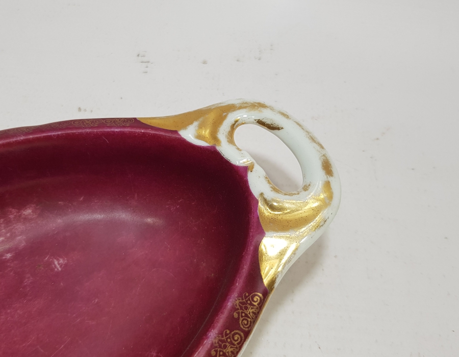 SON OSMANLI SADRAZAMI AHMET TEVFİK PAŞA'YA AİT, ALİMZADE ÖMER EFENDİ DAMGALI ÇOK NADİR KAYIK TABAK