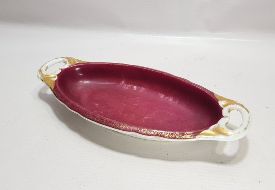 SON OSMANLI SADRAZAMI AHMET TEVFİK PAŞA'YA AİT, ALİMZADE ÖMER EFENDİ DAMGALI ÇOK NADİR KAYIK TABAK