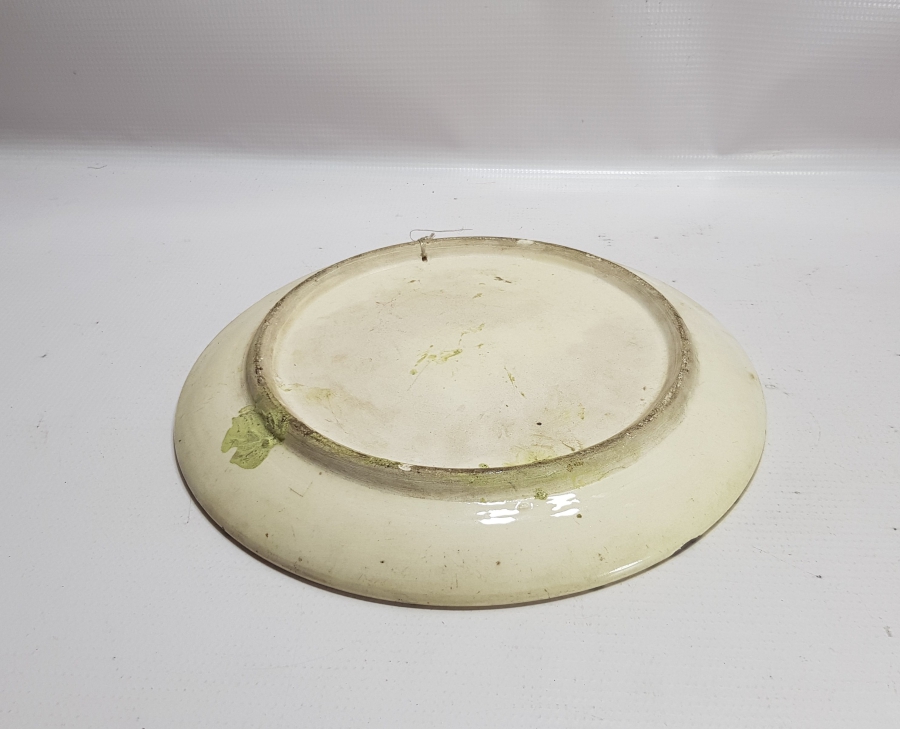 1966 ADALET PARTİSİ 3. KONGRESİ ANISINA YAPILMIŞ KÜTAHYA SERAMİK TABAK