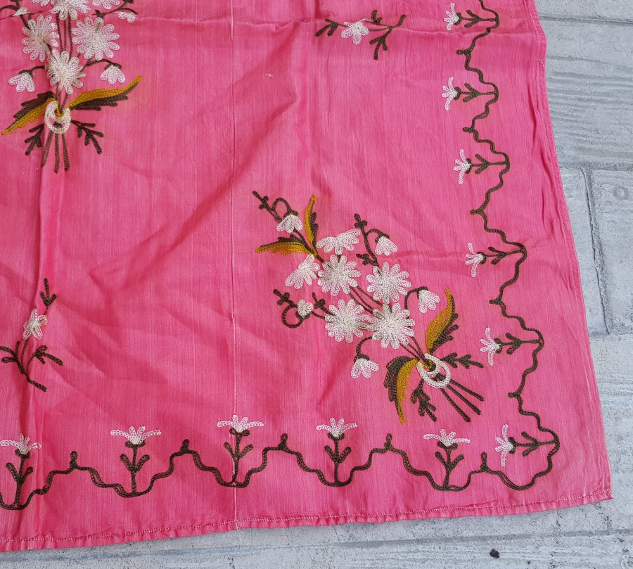 OSMANLI DÖNEMİ SUZENİ İŞLEMELİ GELİN BOHÇASI