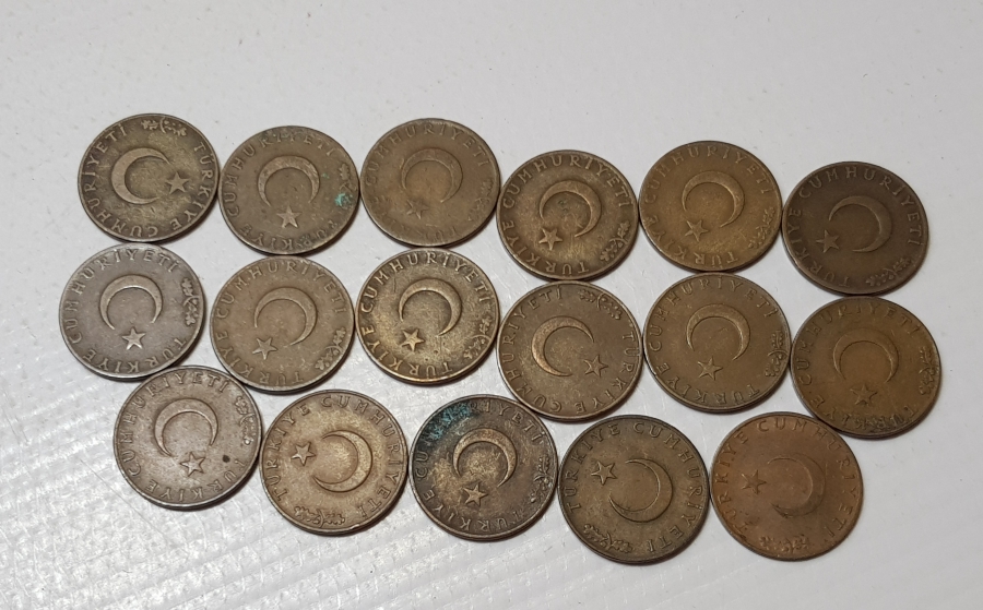 1958-1974 ARASI FULL SERİ 10 KURUŞ LOTU