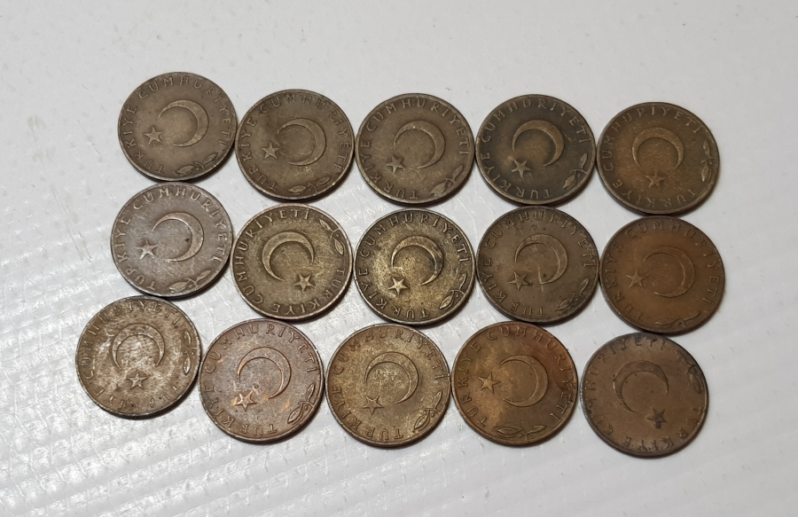 1960-1974 ARASI FULL SERİ 5 KURUŞ LOTU