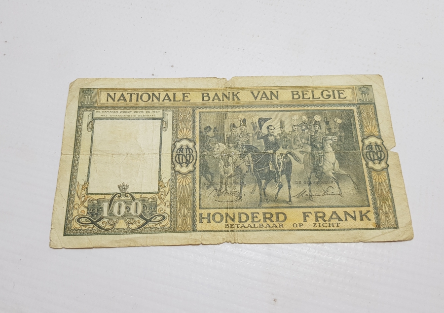 1946 BELÇİKA 100 FRANK KAĞIT PARA