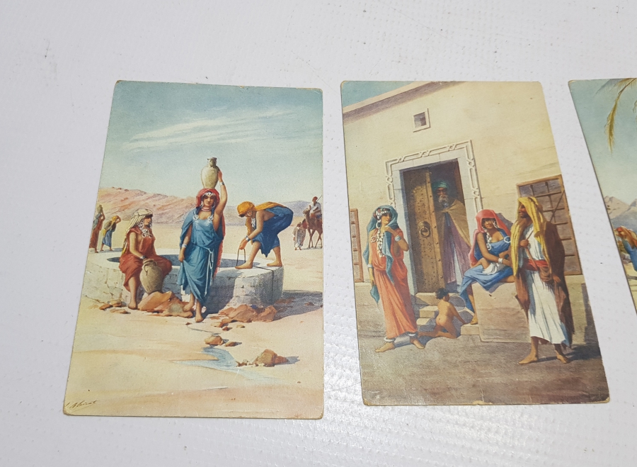 OSMANLI DÖNEMİ ARAP KADINLAR KONULU KARTPOSTAL LOTU