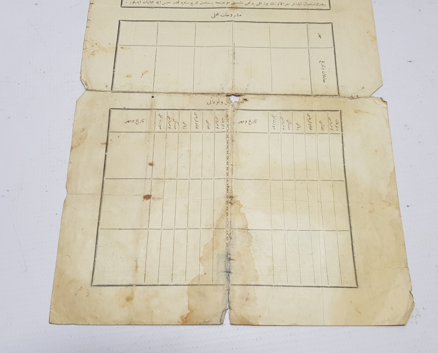 OSMANLI DÖNEMİ KULLANILMIŞ İLK NÜFUS KAĞIDI