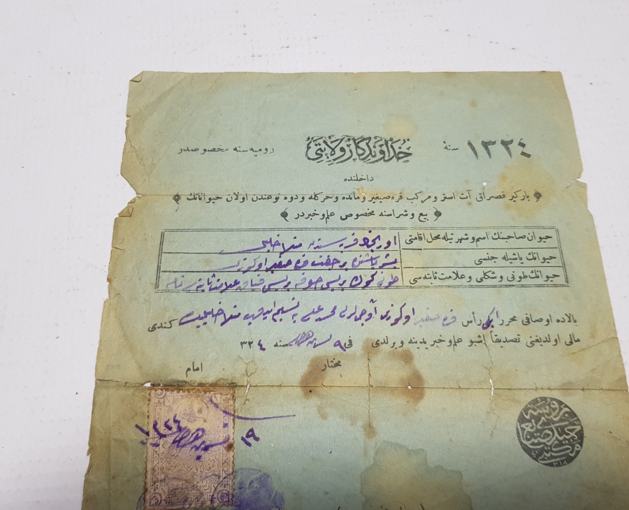 OSMANLI DÖNEMİ BURSA SANAYİ MEKTEBİ YARIŞ ATI KÜNYESİ