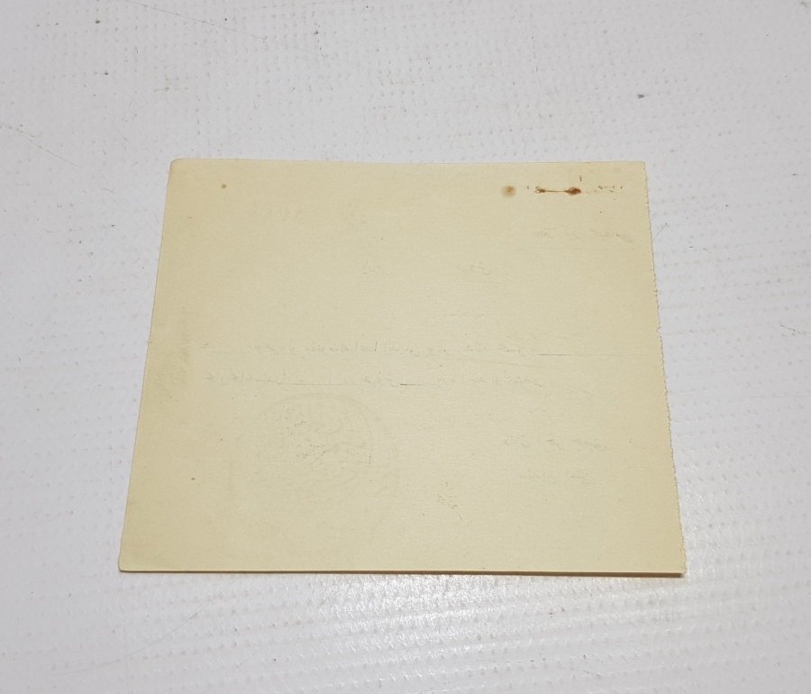 OSMANLI HİLAL-İ AHMER CEMİYETİ İZMİR SERGİSİ ÇOK NADİR YARDIM MAKBUZU