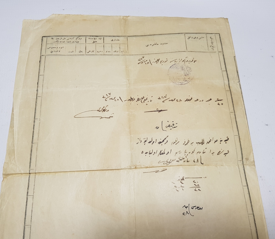 OSMANLI DÖNEMİ SÖZLEŞME