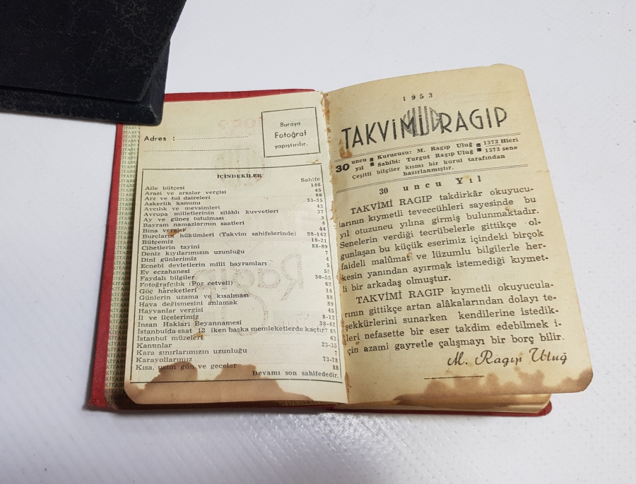 1953 TAKVİMİ RAGIP