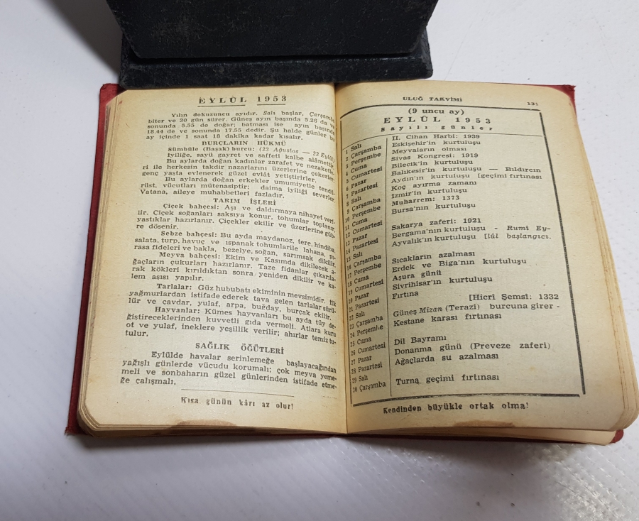 1953 TAKVİMİ RAGIP