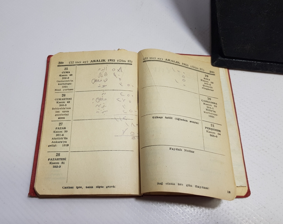 1953 TAKVİMİ RAGIP