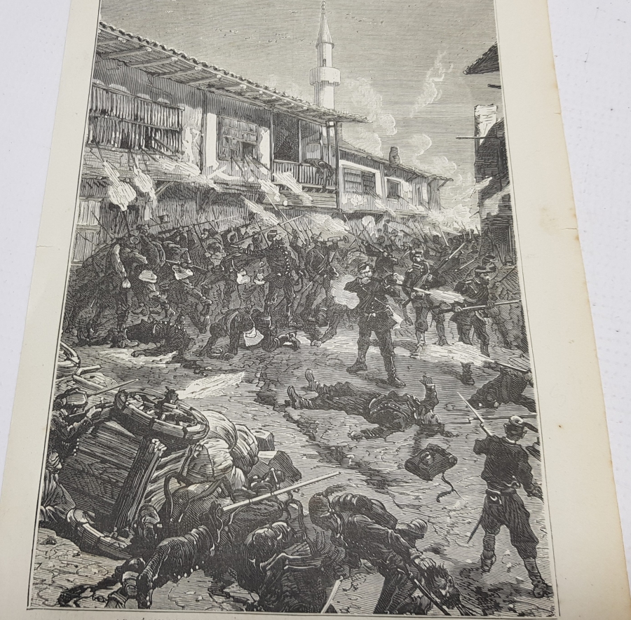 PLEVNE SAVAŞI GRAVÜRÜ