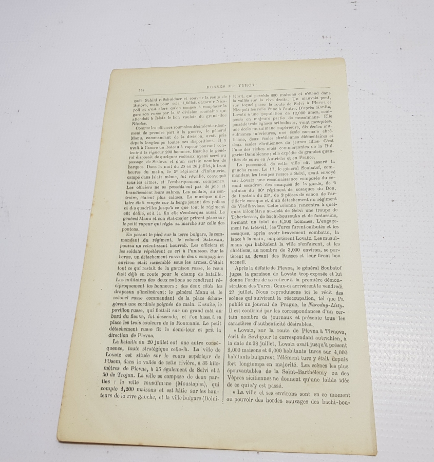 PLEVNE SAVAŞI GRAVÜRÜ