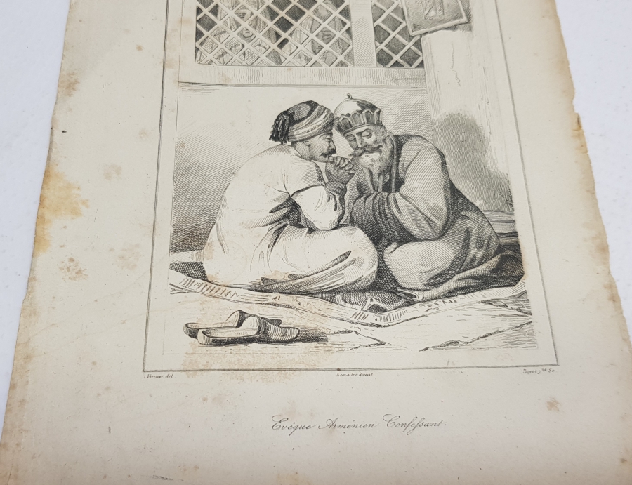 OSMANLI DÖNEMİ ERMENİ PİSKOPOS GRAVÜRÜ