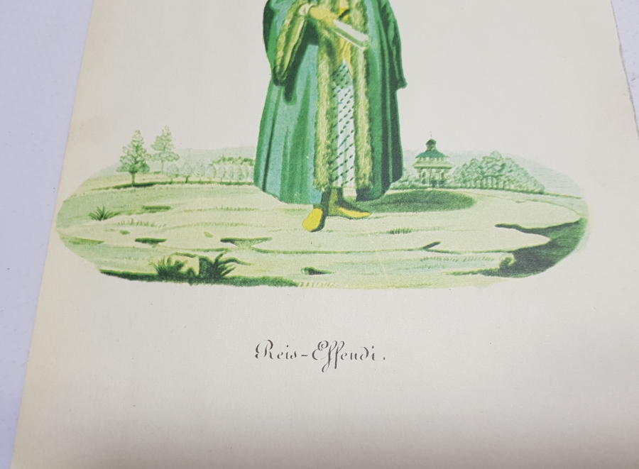 OSMANLI DÖNEMİ REİS EFENDİ GRAVÜRÜ