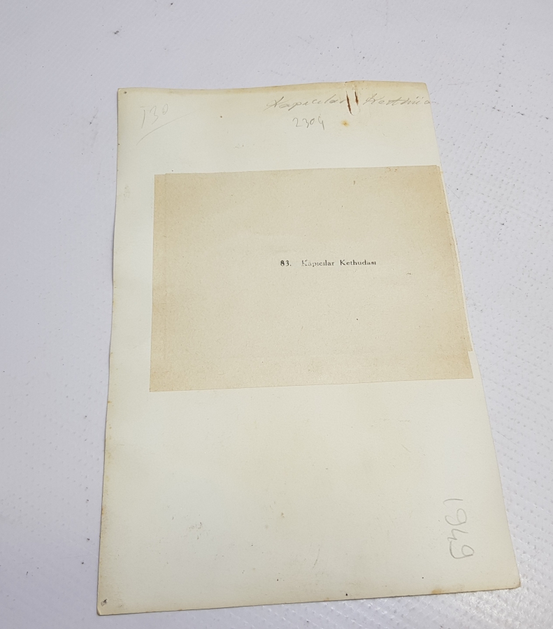 OSMANLI DÖNEMİ KAPICILAR KETHUDASI EL BOYAMA GRAVÜR