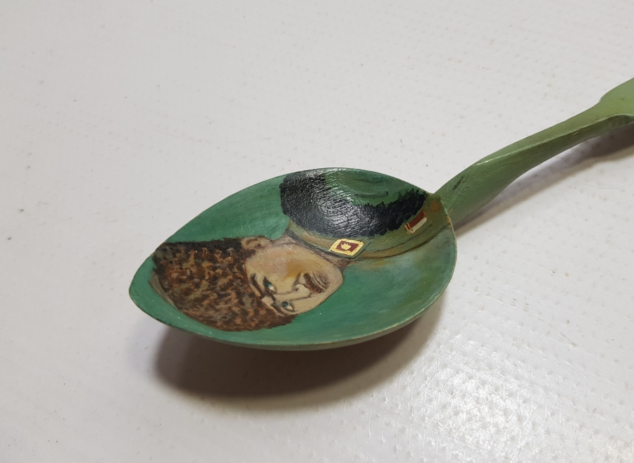 KALPAKLI MUSTAFA KEMAL ATATÜRK RESİMLİ TAHTA KAŞIK