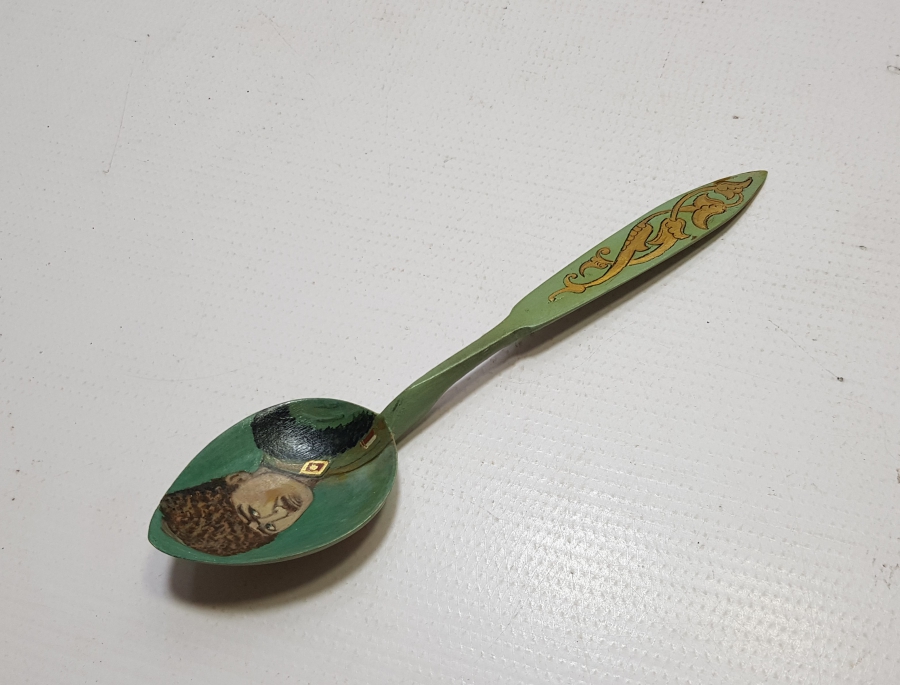 KALPAKLI MUSTAFA KEMAL ATATÜRK RESİMLİ TAHTA KAŞIK