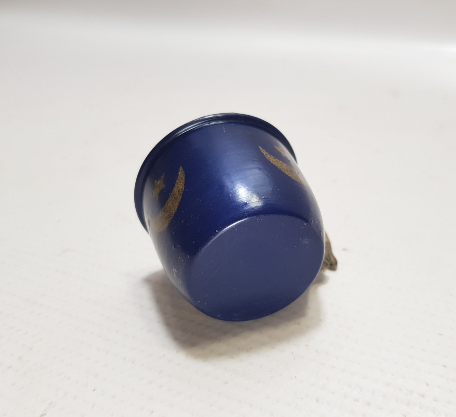 OSMANLI DÖNEMİ AY YILDIZLI EMAYE FİNCAN