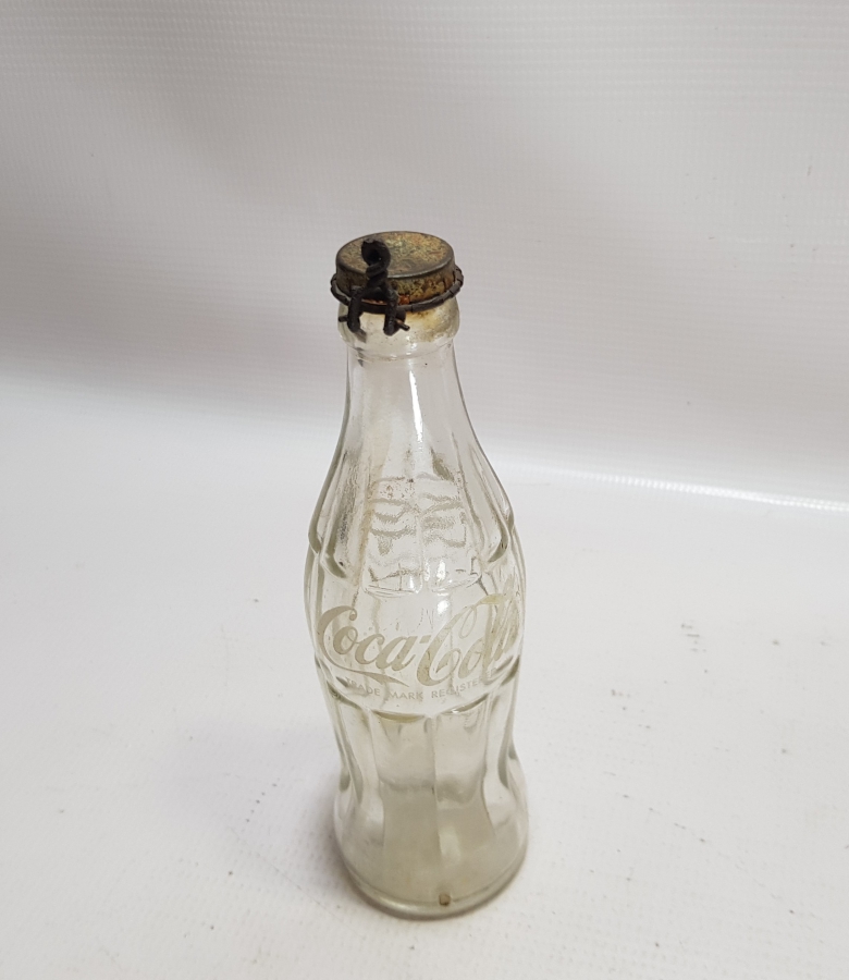 OSMANLI DÖNEMİ OSMANLICA VE LATİNCE YAZILI ÇOK NADİR COCA-COLA ŞİŞESİ