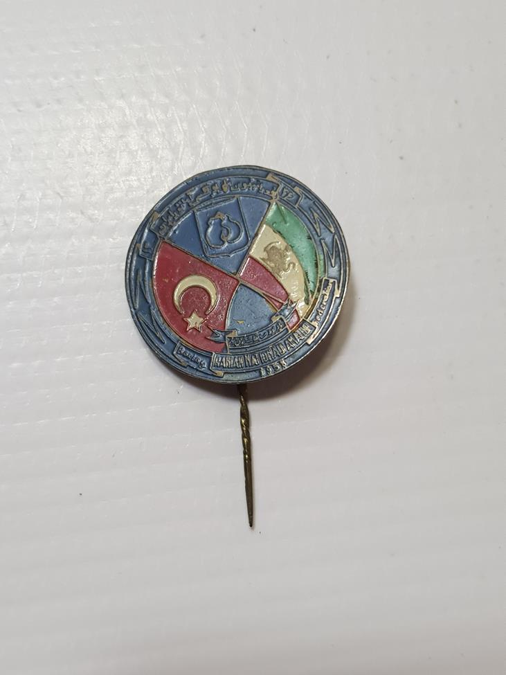 1957 İRAN-TÜRKİYE BOKS TURNUVASI ROZETİ