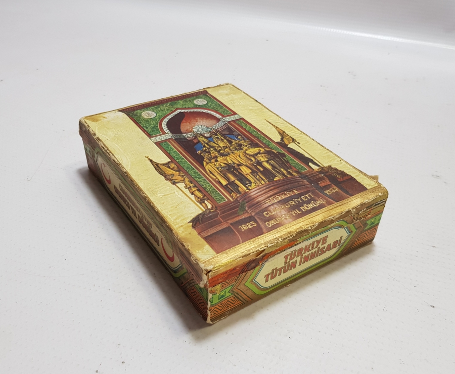 TÜRKİYE CUMHURİYETİ 10. YIL DÖNÜMÜ ÇOK NADİR SİGARA KUTUSU