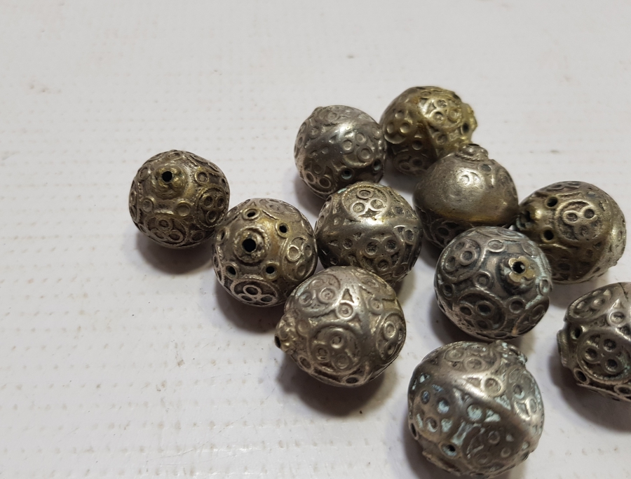 OSMANLI DÖNEMİ GÜHERZE İŞÇİLİKLİ ÇOK NADİR KÖSTEK TOPLARI / KOZALARI