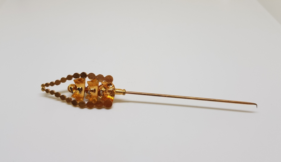 ANTİKA ALTIN KAPLAMA İĞNE BROŞ