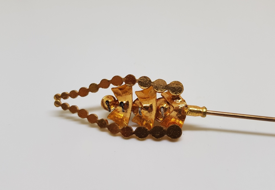 ANTİKA ALTIN KAPLAMA İĞNE BROŞ