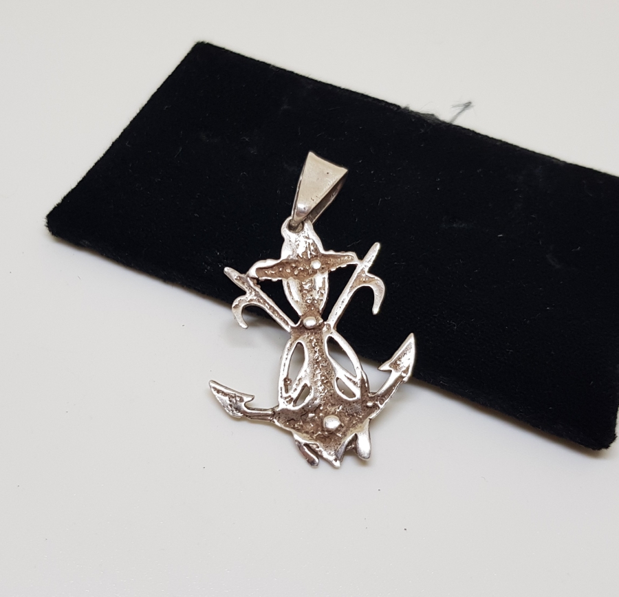 DENİZCİ ÇIPASI GÜMÜŞ KOLYE UCU