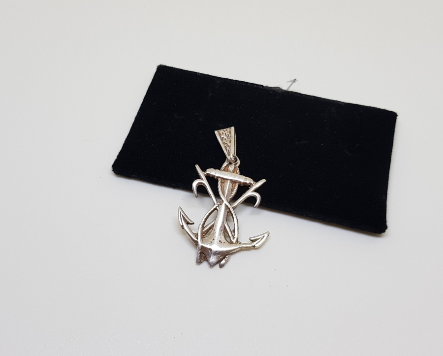 DENİZCİ ÇIPASI GÜMÜŞ KOLYE UCU