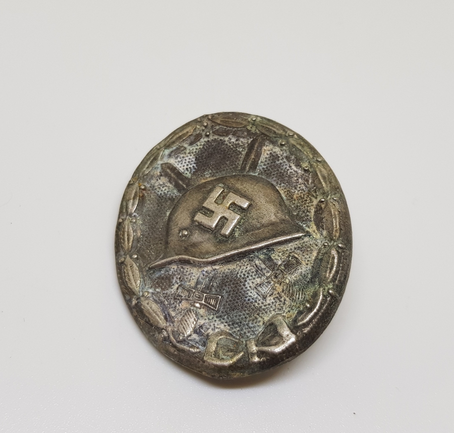 2. DÜNYA SAVAŞI KILIÇ MİĞFER GÖRSELLİ NAZİ ÖZEL BİRLİK BRÖVESİ