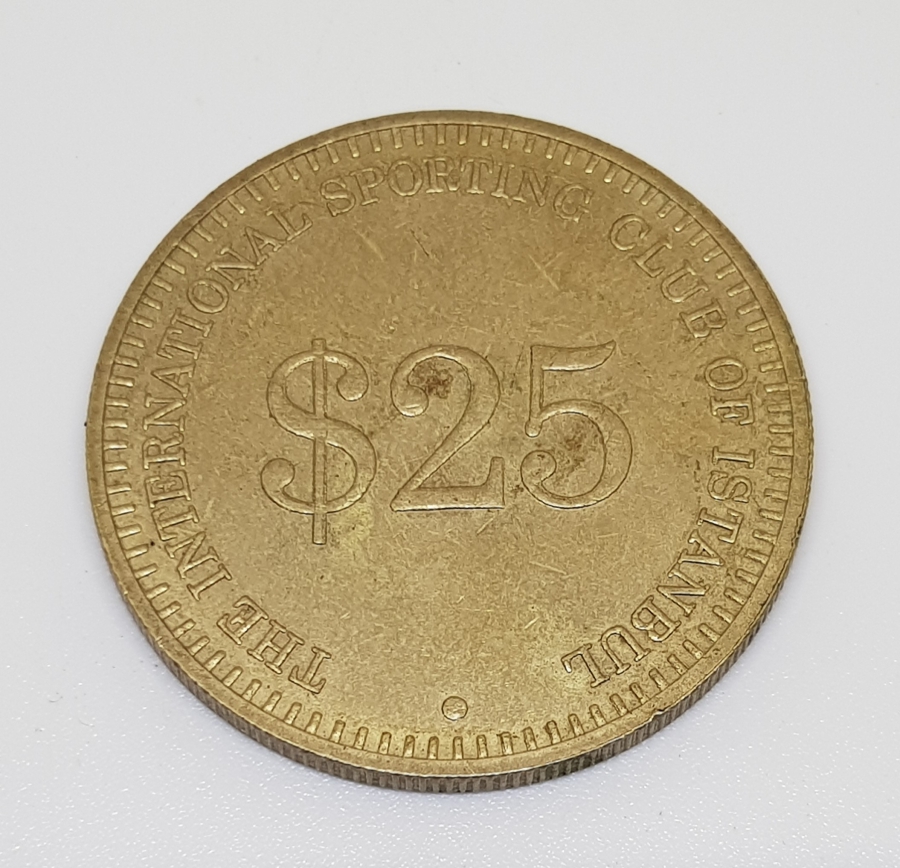INTERNATIONAL SPORTING CLUB OF ISTANBUL $25 JETON