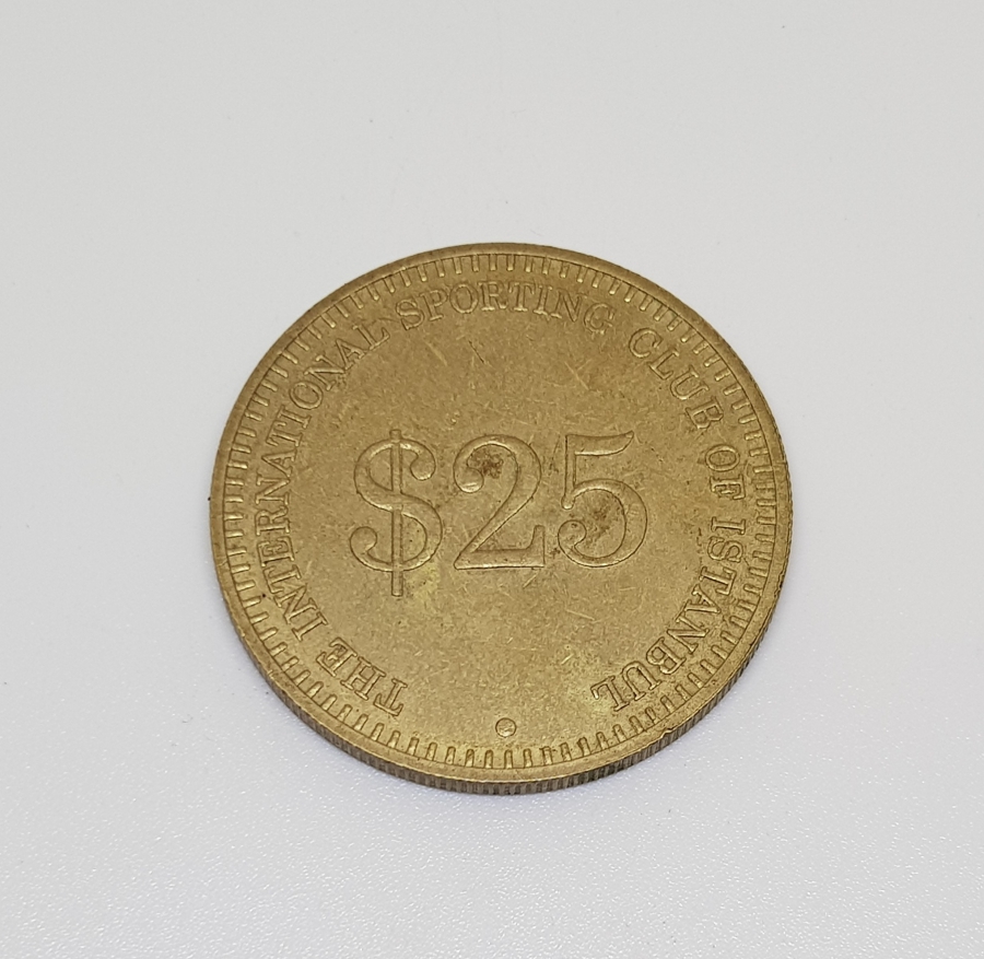 INTERNATIONAL SPORTING CLUB OF ISTANBUL $25 JETON