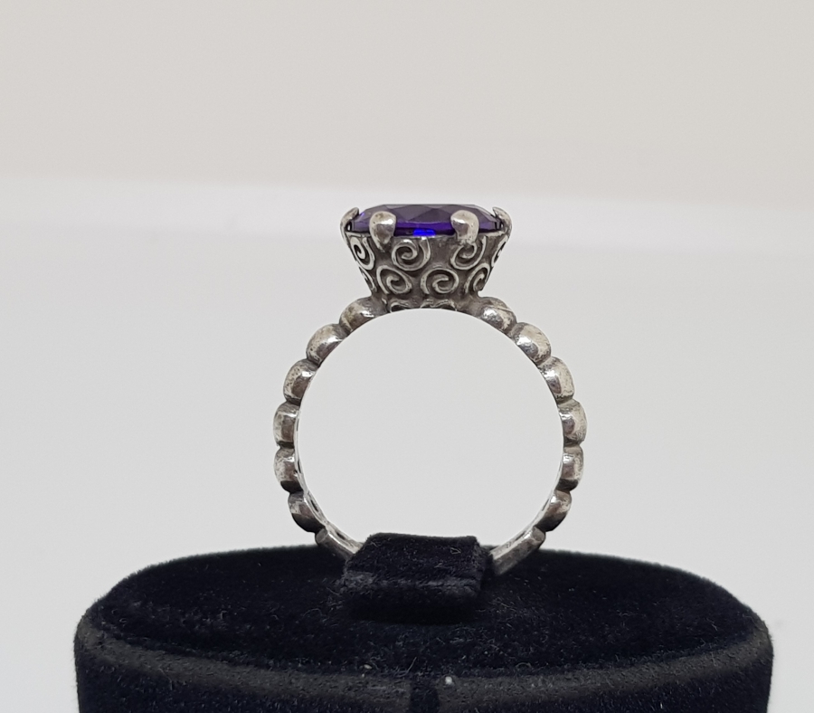 AQUAMARİN TAŞLI GÜMÜŞ YÜZÜK