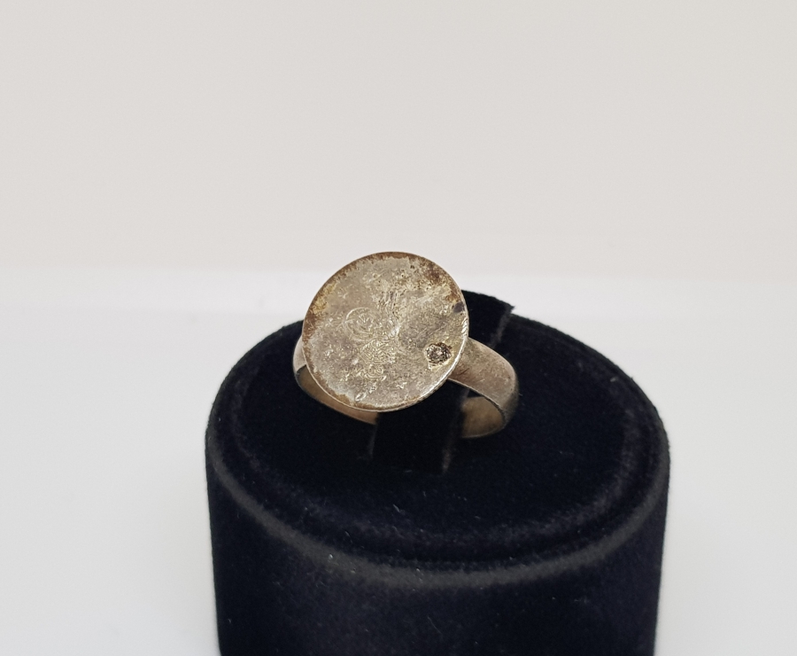 OSMANLI GÜMÜŞ PARALI YÜZÜK