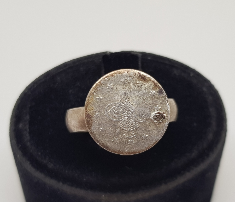 OSMANLI GÜMÜŞ PARALI YÜZÜK