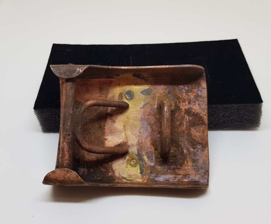 1. DÜNYA SAVAŞI DÖNEMİ ASAKİRİ ŞAHANE YAZILI ÇOK NADİR OSMANLI SUBAY KEMER TOKASI