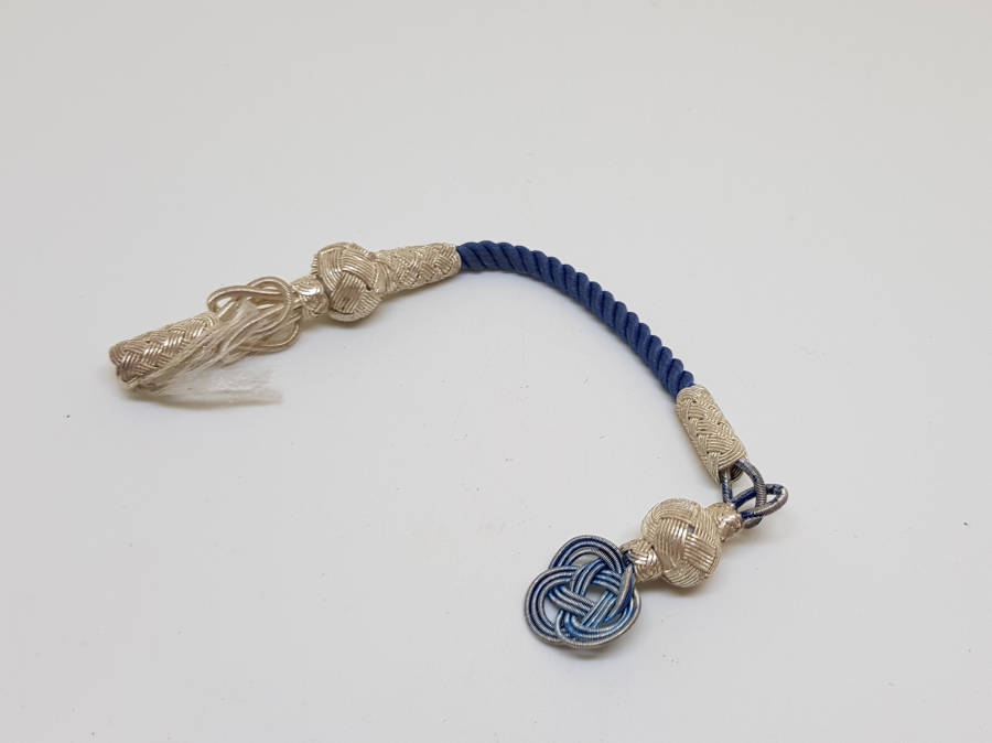 TRABZON İŞİ HASIR ÖRME GÜMÜŞ TESPİH PÜSKÜLÜ