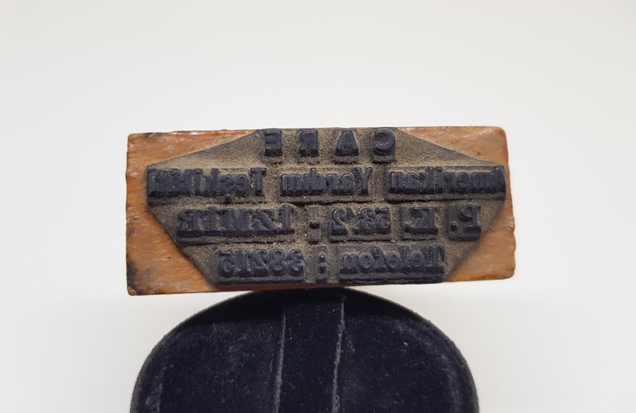 İZMİR CARE AMERİKAN YARDIM TEŞKİLATI MÜHRÜ