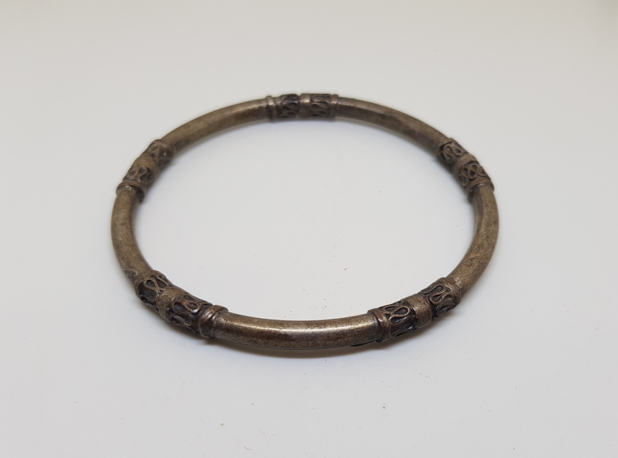 ANTİKA GÜMÜŞ KAPLAMA BİLEZİK