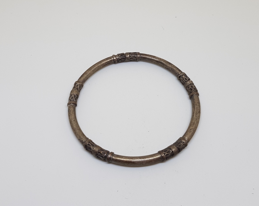 ANTİKA GÜMÜŞ KAPLAMA BİLEZİK