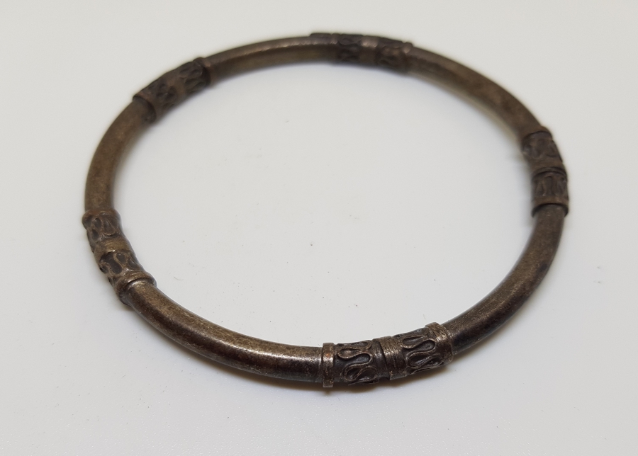 ANTİKA GÜMÜŞ KAPLAMA BİLEZİK