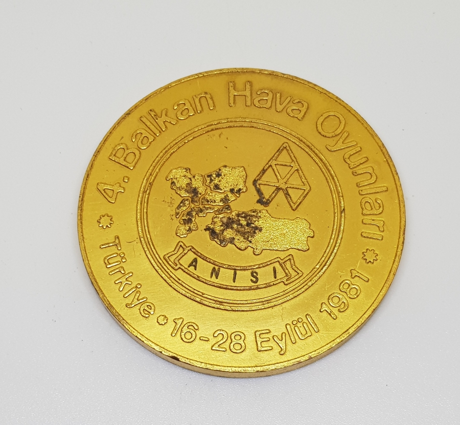 1981 TÜRK HAVA KURUMU 4. BALKAN HAVA OYUNLARI MADALYASI