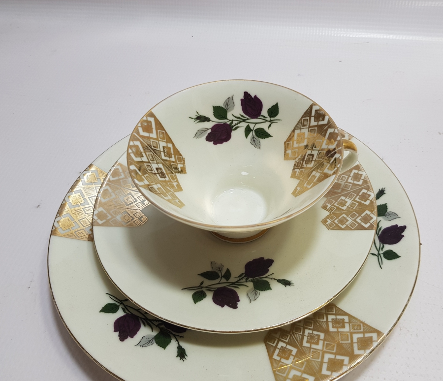 ALTIN VARAKLI BAVARIA TRİO ÇAY TAKIMI