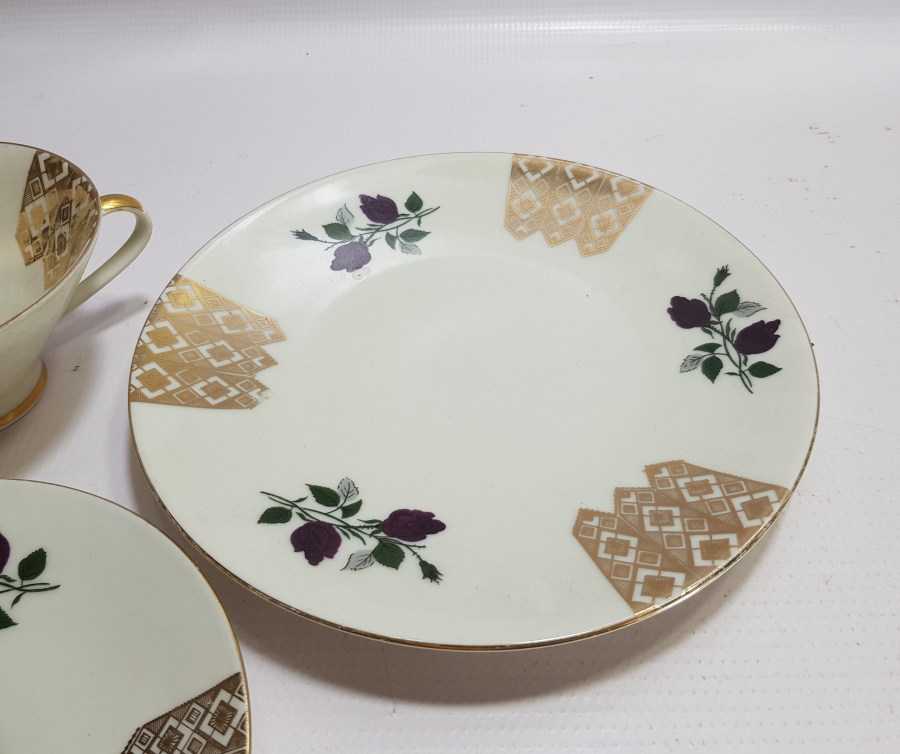 ALTIN VARAKLI BAVARIA TRİO ÇAY TAKIMI