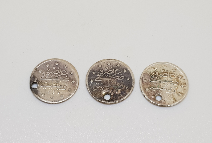 SULTAN MEHMED REŞAD DÖNEMİ GÜMÜŞ 1 KURUŞ LOTU