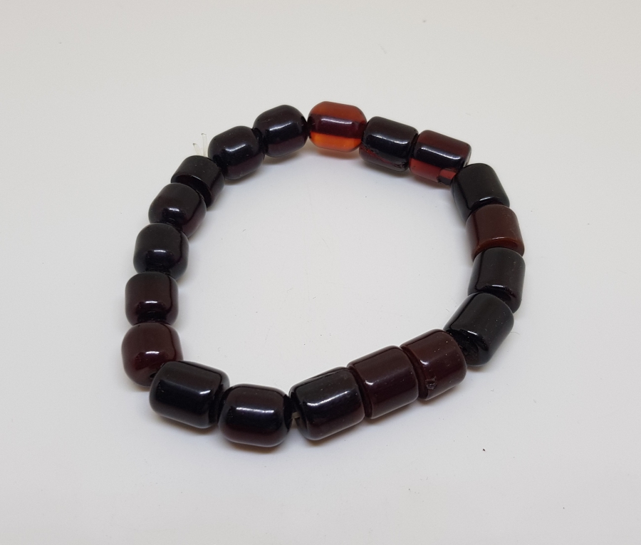 ANTİKA KATALİN VE KEHRİBAR TANELERDEN YAPILMIŞ BİLEKLİK