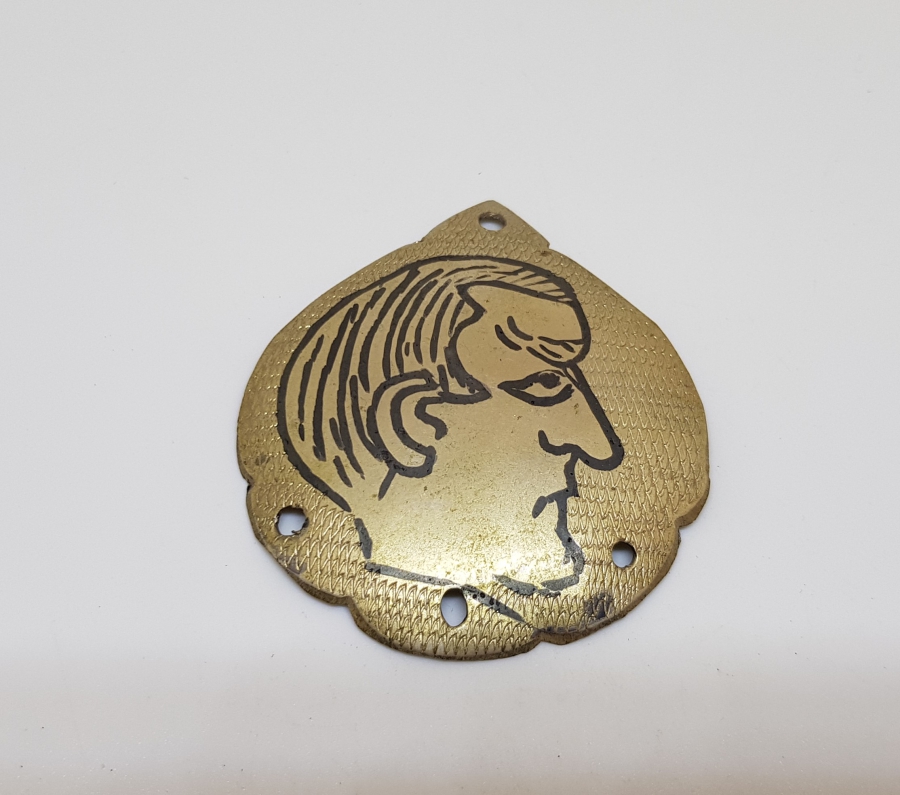 ATATÜRK RESİMLİ ANTİKA KOLYE UCU