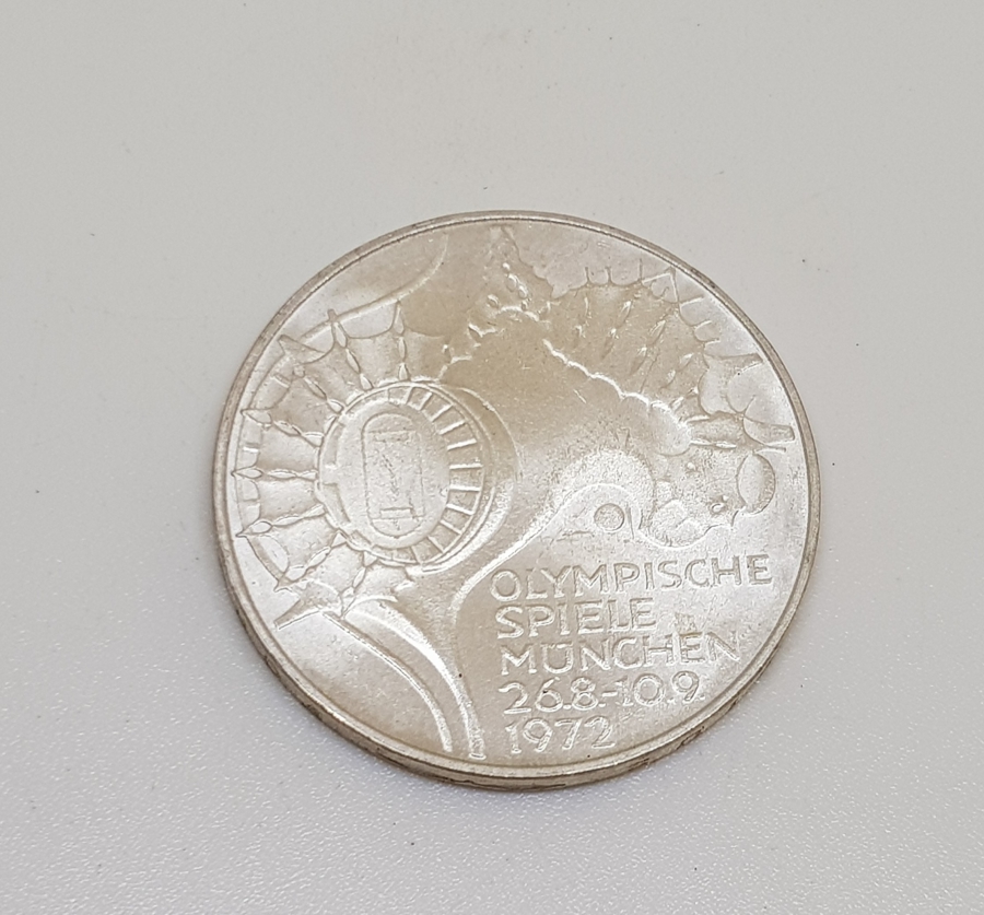 1972 BERLİN OLİMPİYATLARI HATIRA GÜMÜŞ 10 MARK